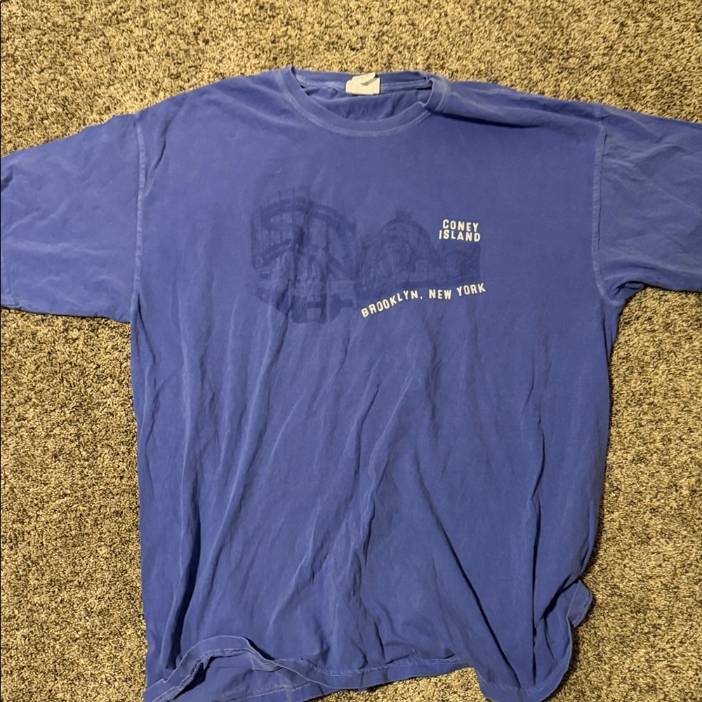 Brooklyn Beach Shop Coney Island Cyclone Blue Tee